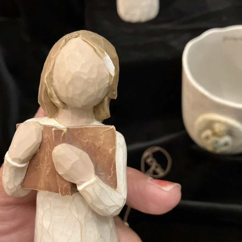 Lot Of 4 Demdaco Susan Lordi Willow Tree Angel of Healing Hope Learning Welcome